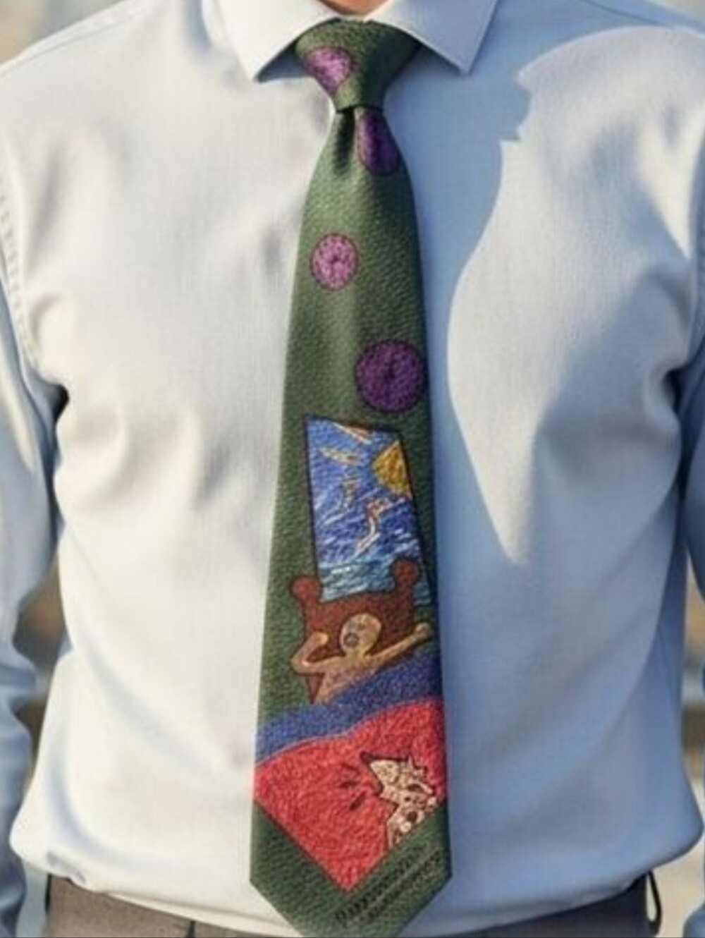 1991 Manhattan Men's Wear "Good Morning! The Beatles" SilkTie
